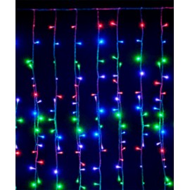 Serie Cortina 800 Focos Luz Multicolor 3 Mts