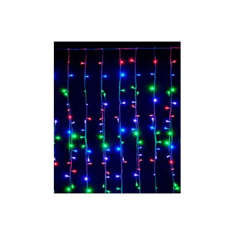 Serie Cortina 800 Focos Luz Multicolor 3 Mts