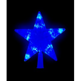 Estrella Fugaz Punta De Arbol Luz 10 Led Azul